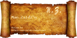 Man Zalán névjegykártya